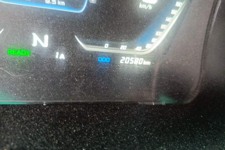 Used Sunlong Dishangtie 510 2022 Pure Electric Van Odometer Close Up