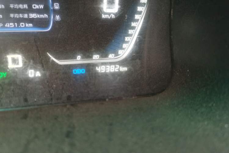 Used Sunlong Dishangtie 510 2022 Pure Electric Van Odometer Close Up