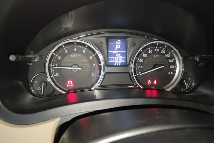 Used Suzuki Alivio 2015 1.6L Automatic Enjoyment Model Odometer Close Up