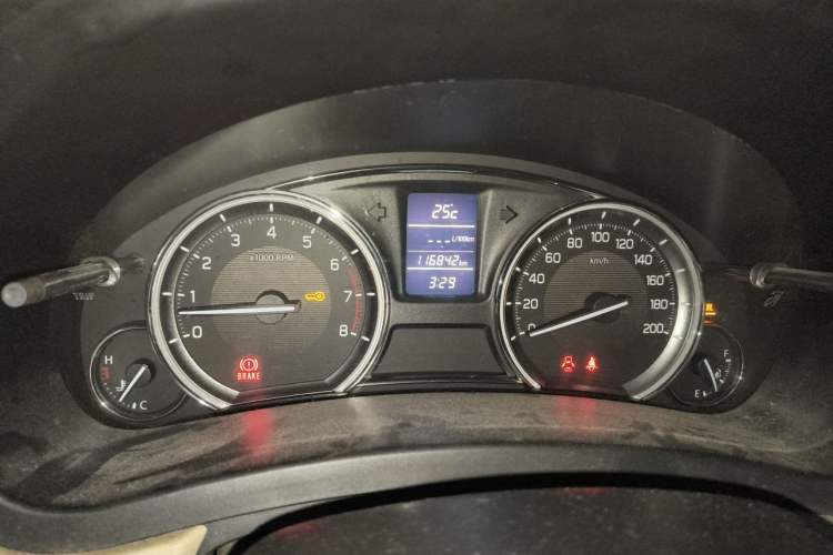 Used Suzuki Alivio 2015 1.6L Manual Enjoyment Model Odometer Close Up