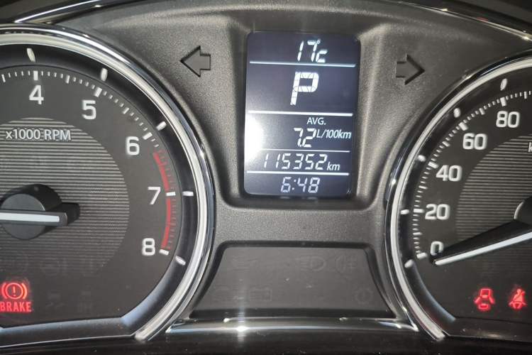 Used Suzuki Alivio 2015 1.6L Automatic Enjoyment Model Odometer Close Up
