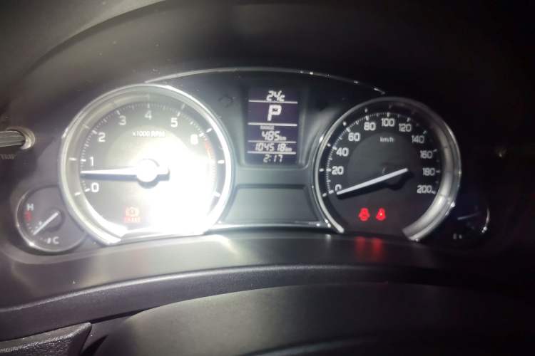 Used Suzuki Alivio 2015 1.6L Automatic Enjoyment Model Odometer Close Up
