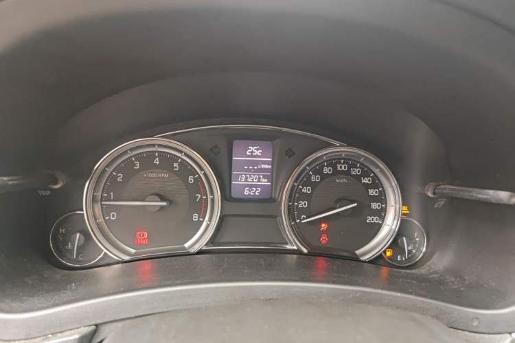 Used Suzuki Alivio 2015 1.6L Manual Comfort Model Odometer Close Up