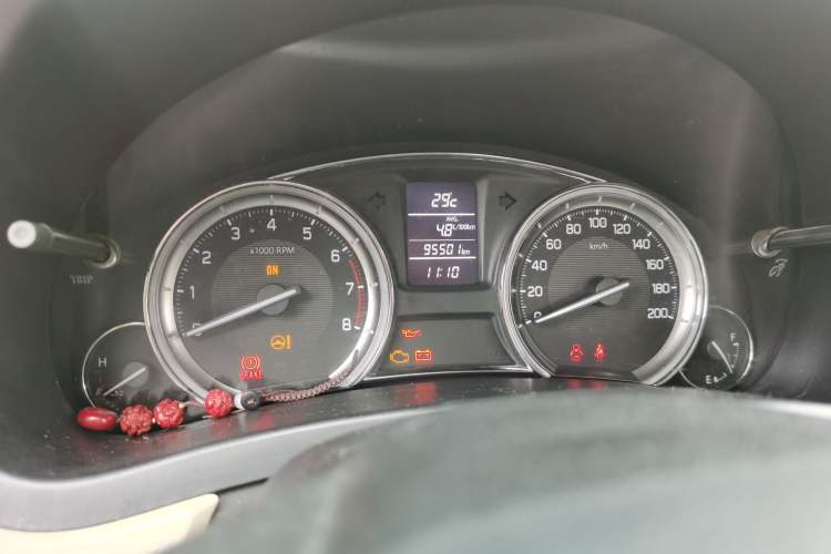 Used Suzuki Alivio 2015 1.6L Manual Enjoyment Model Odometer Close Up