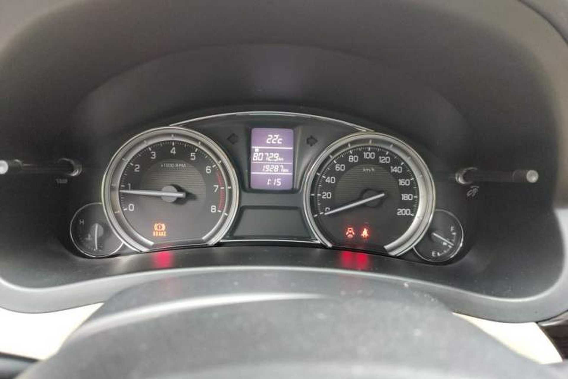 Used Suzuki Alivio 2015 1.6L Manual Comfort Model Odometer Close Up