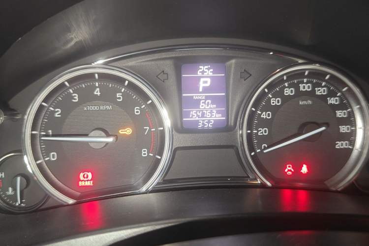 Used Suzuki Alivio 2015 1.6L Automatic Enjoyment Model Odometer Close Up
