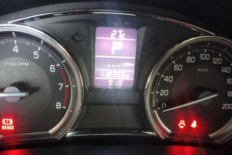 Used Suzuki Alivio 2015 1.6L Automatic Enjoyment Model Odometer Close Up