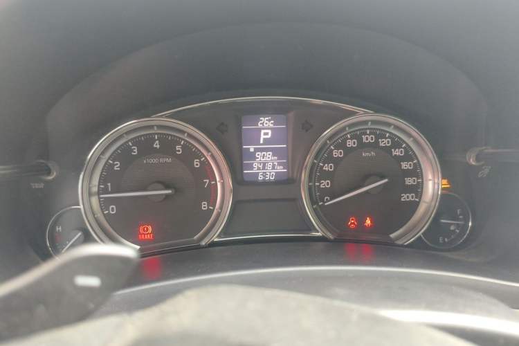 Used Suzuki Alivio 2015 1.6L Automatic Enjoyment Model Odometer Close Up