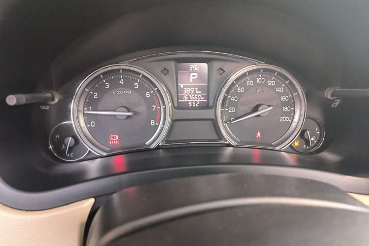 Used Suzuki Alivio 2015 1.6L Automatic Enjoyment Model Odometer Close Up