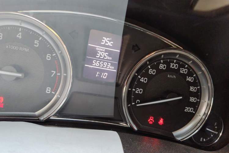 Used Suzuki Alivio 2015 1.6L Manual Comfort Model Odometer Close Up