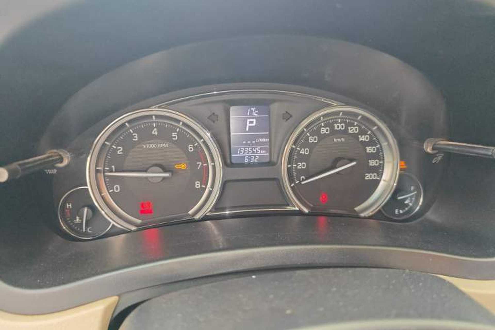 Used Suzuki Alivio 2015 1.6L Automatic Luxury Model Odometer Close Up
