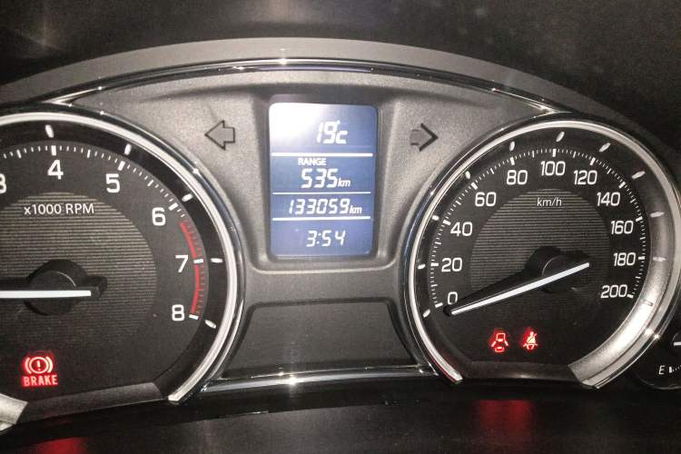 Used Suzuki Alivio 2015 1.6L Manual Enjoyment Model Odometer Close Up