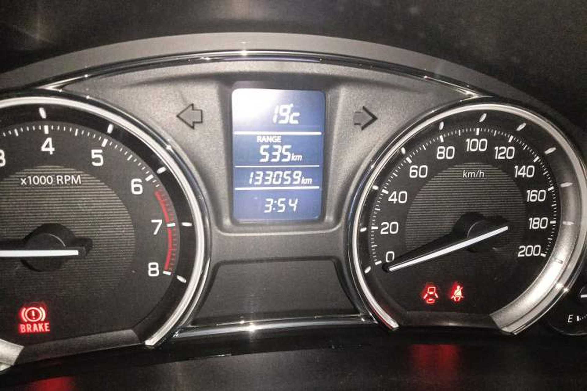 Used Suzuki Alivio 2015 1.6L Manual Enjoyment Model Odometer Close Up