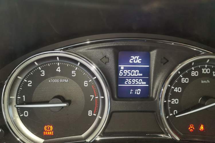 Used Suzuki Alivio 2015 1.6L Manual Comfort Model Odometer Close Up