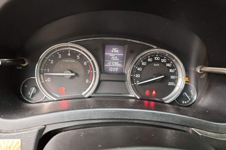 Used Suzuki Alivio 2015 1.6L Manual Comfort Model Odometer Close Up