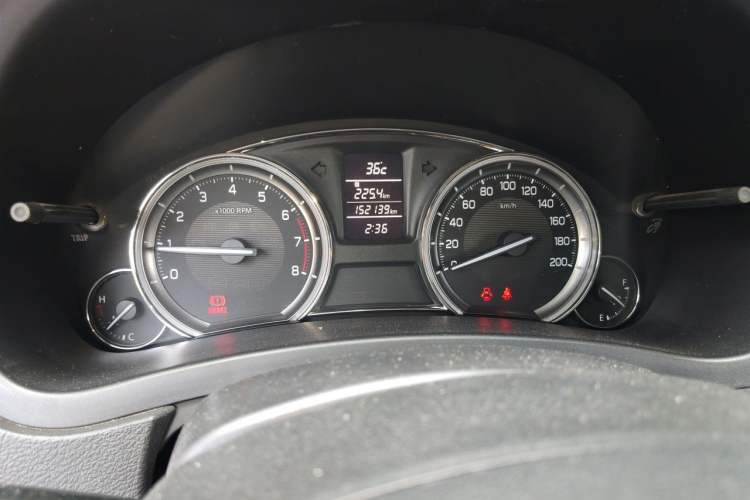 Used Suzuki Alivio 2015 1.6L Manual Enjoyment Model Odometer Close Up
