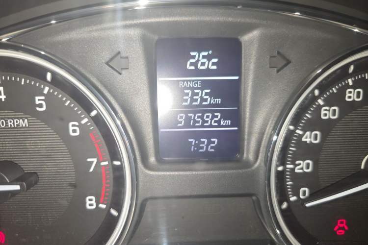 Used Suzuki Alivio 2015 1.6L Manual Comfort Model Odometer Close Up
