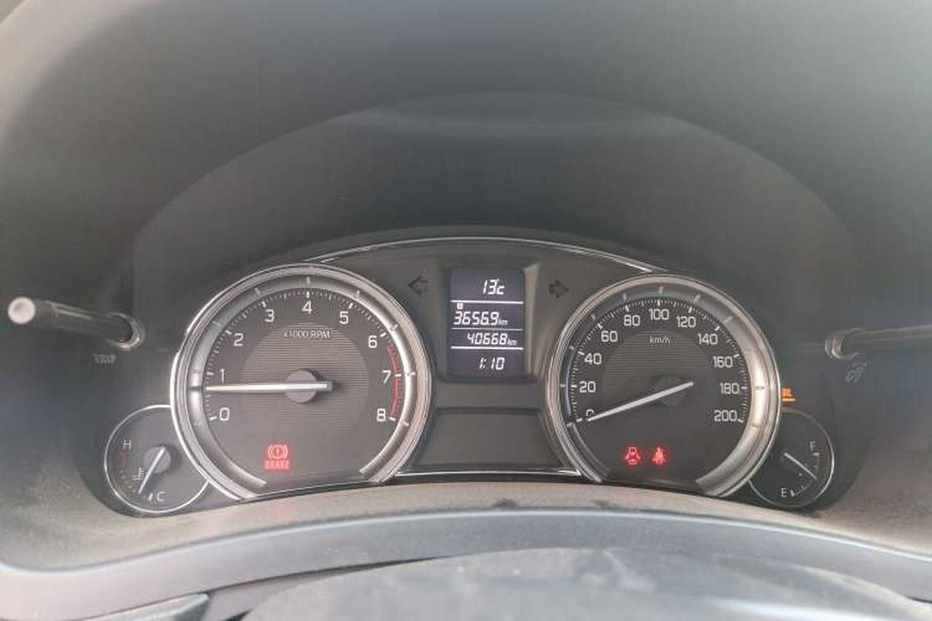 Used Suzuki Alivio 2015 1.6L Manual Comfort Model Odometer Close Up