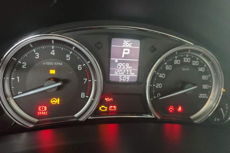 Used Suzuki Alivio 2015 1.6L Automatic Luxury Model Odometer Close Up