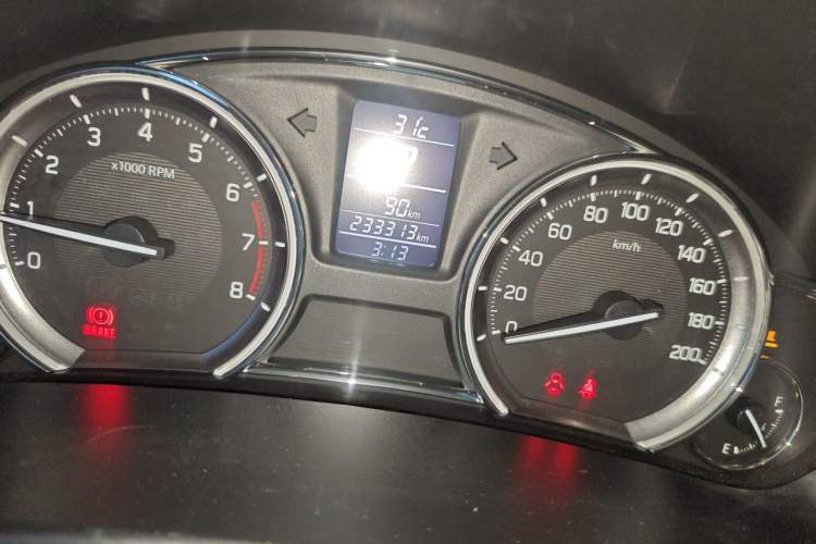 Used Suzuki Alivio 2015 1.6L Automatic Enjoyment Model Odometer Close Up