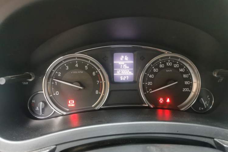 Used Suzuki Alivio 2015 1.6L Manual Enjoyment Model Odometer Close Up