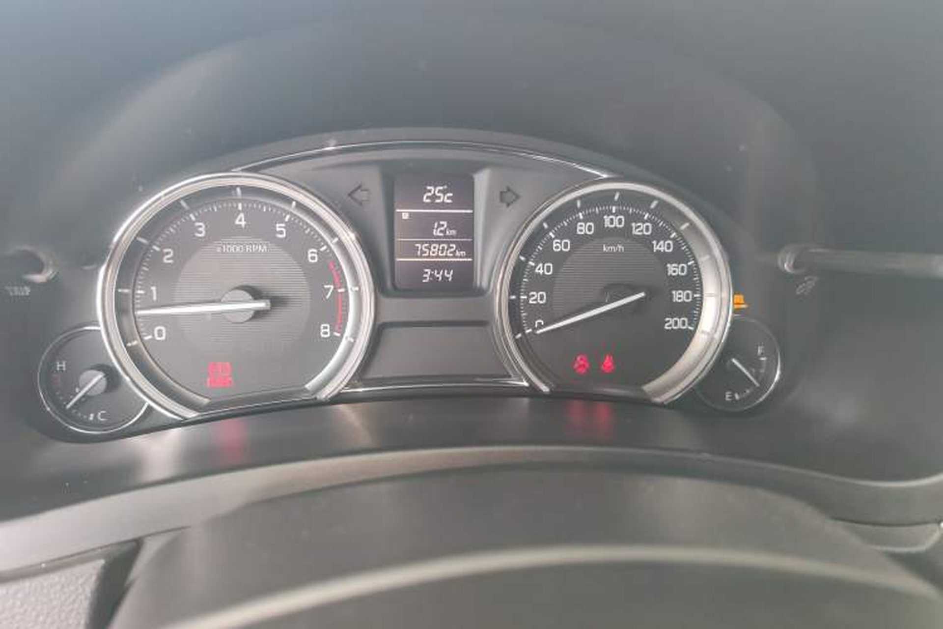 Used Suzuki Alivio 2015 1.6L Manual Comfort Model Odometer Close Up