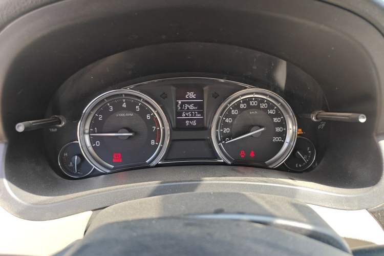 Used Suzuki Alivio 2015 1.6L Manual Comfort Model Odometer Close Up