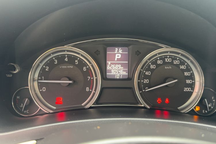 Used Suzuki Alivio 2015 1.6L Automatic Enjoyment Model Odometer Close Up