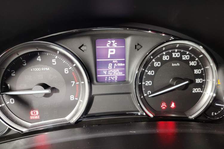 Used Suzuki Alivio 2018 1.6L Automatic Pro Edition Deluxe Version Odometer Close Up