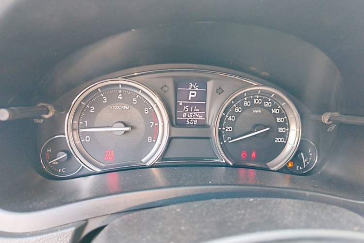 Used Suzuki Alivio 2018 1.6L Automatic Pro Edition Deluxe Version Odometer Close Up