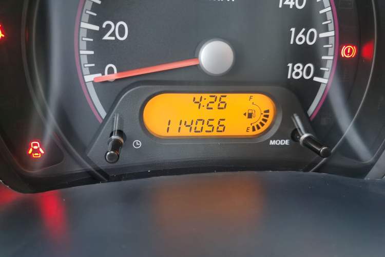 Used Suzuki Alto 2009 1.0L Manual Deluxe Edition Odometer Close Up