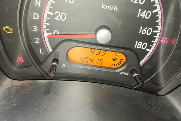 Used Suzuki Alto 2009 1.0L Automatic Luxury Version Odometer Close Up
