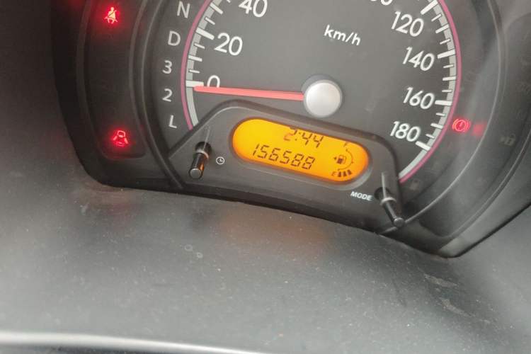 Used Suzuki Alto 2009 1.0L Automatic Luxury Version Odometer Close Up