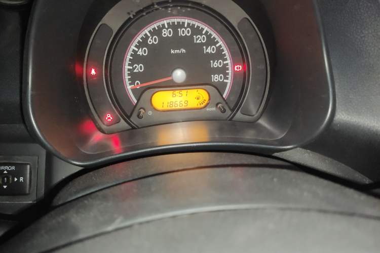 Used Suzuki Alto 2009 1.0L Manual Deluxe Edition Odometer Close Up