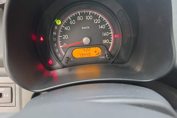 Used Suzuki Alto 2009 1.0L Automatic Luxury Version Odometer Close Up
