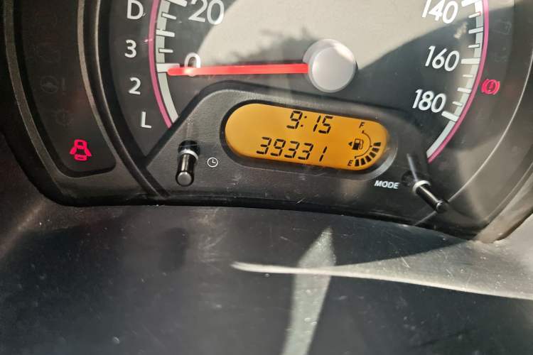 Used Suzuki Alto 2009 1.0L Automatic Luxury Version Odometer Close Up