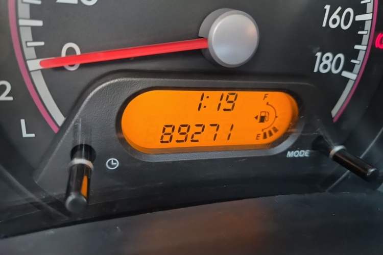Used Suzuki Alto 2009 1.0L Automatic Luxury Version Odometer Close Up