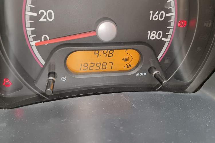 Used Suzuki Alto 2012 1.0L Manual Utility Version Odometer Close Up