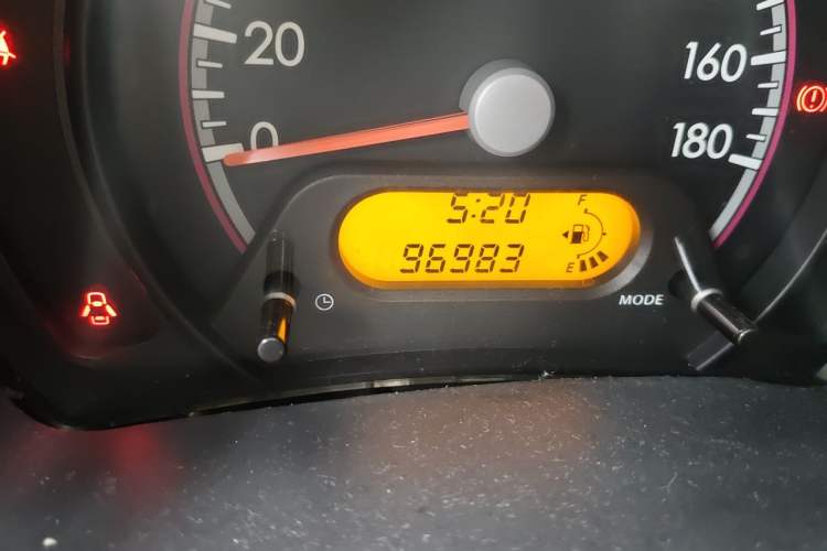 Used Suzuki Alto 2012 1.0L Manual Utility Version Odometer Close Up
