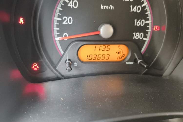 Used Suzuki Alto 2012 1.0L Manual Utility Version Odometer Close Up
