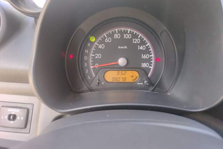 Used Suzuki Alto 2013 1.0L Automatic Luxury Model Odometer Close Up