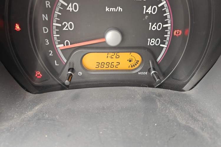 Used Suzuki Alto 2013 1.0L Automatic Luxury Model Odometer Close Up