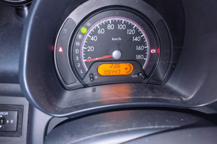 Used Suzuki Alto 2013 1.0L Automatic Luxury Model Odometer Close Up