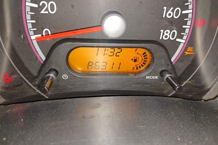 Used Suzuki Alto 2013 Revised Version 1.0L Manual Comfort Edition Odometer Close Up