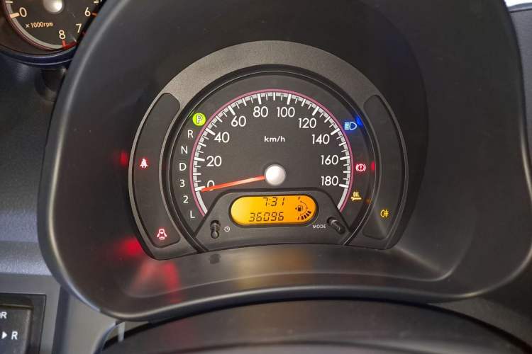 Used Suzuki Alto 2013 1.0L Automatic Luxury Model Odometer Close Up