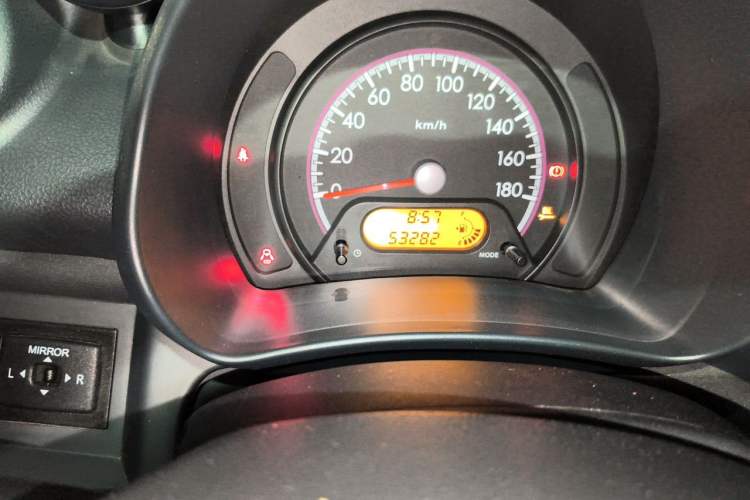 Used Suzuki Alto 2013 1.0L Manual Luxury Model Odometer Close Up