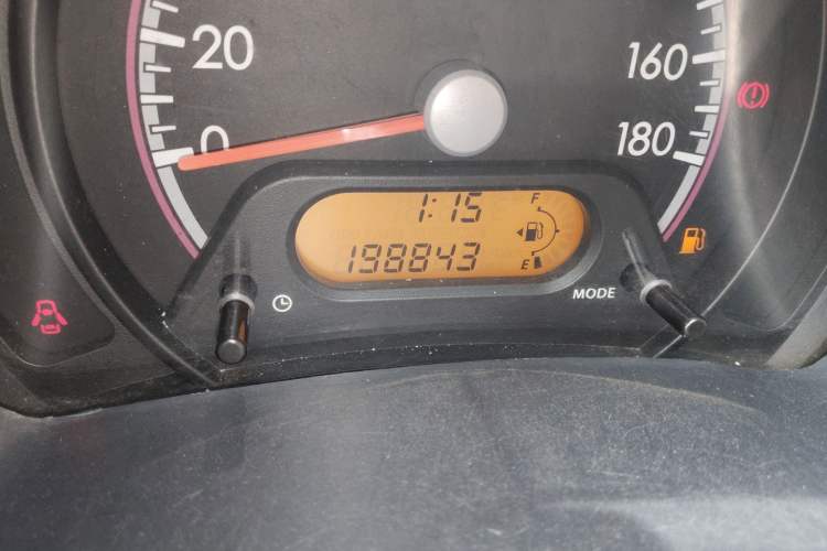 Used Suzuki Alto 2013 1.0L Manual Luxury Model Odometer Close Up