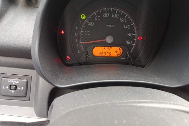Used Suzuki Alto 2013 1.0L Automatic Luxury Model Odometer Close Up