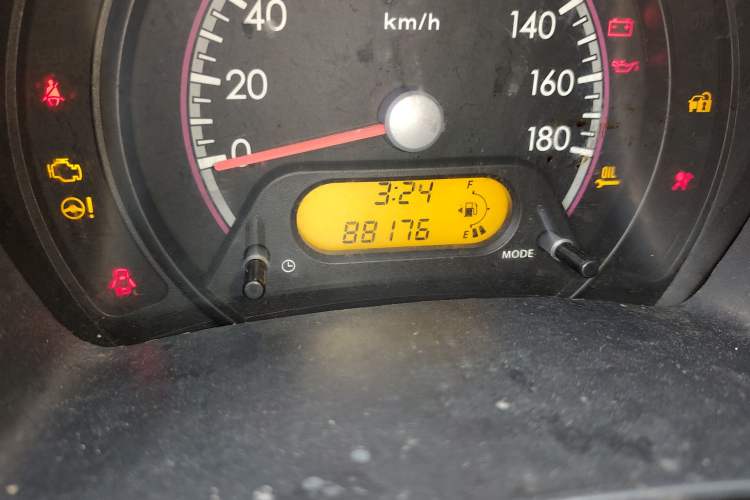 Used Suzuki Alto 2013 1.0L Manual Luxury Model Odometer Close Up