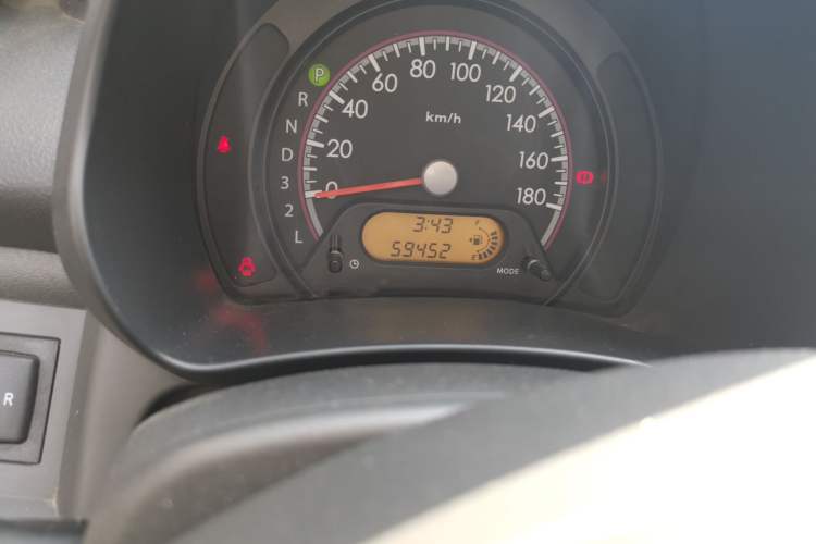Used Suzuki Alto 2013 1.0L Automatic Luxury Model Odometer Close Up